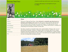 Tablet Screenshot of dancingfaunfarm.com